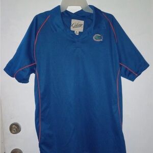 Men's Florida Gators Blue Polo Shirt with Red Piping